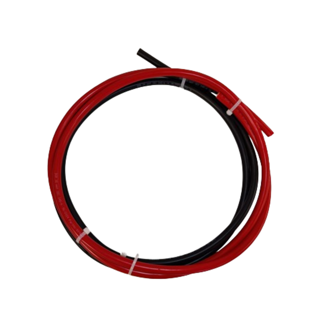 Accukabel | 2x25mm2 | Black+Red | 2x1,9m - Accukabel