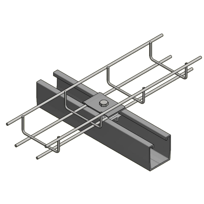 Van der Valk | ValkCableCare | Alu. Mounting Clamp Wire Tray to Profile - Van Der Valk