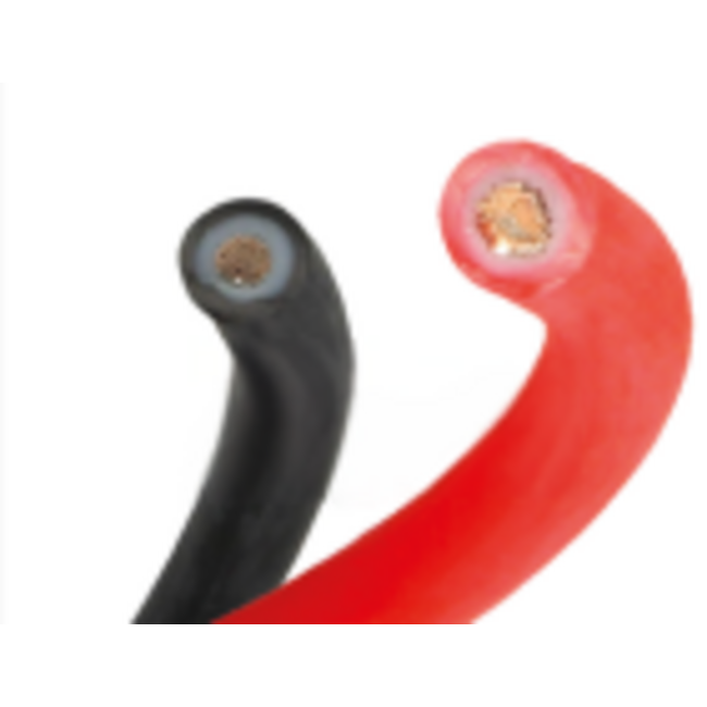 Cable set HV | Red and Black | 3 meter - Dtc