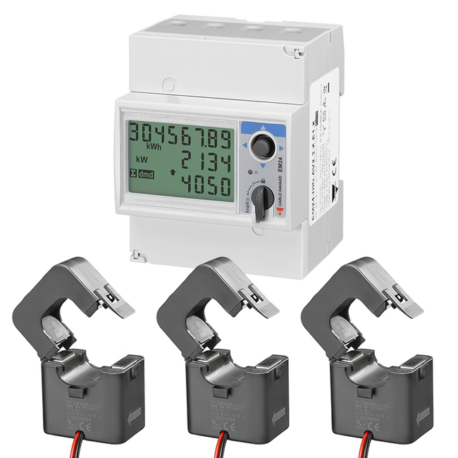 Carlo Gavazzi | Energy Meter + Current Transformer | 250A /5A - Carlo Gavazzi