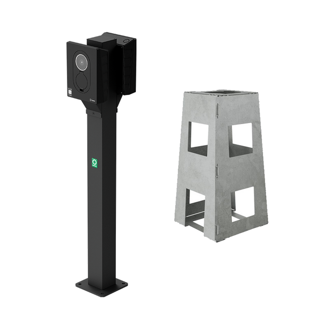 Onepole | Mounting Pole | For 2x Zaptec Go&Go2 - Zaptec